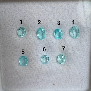 Natural Paraiba Tourmaline (Mozambique) – 1.9 Carat Total, 7 Pieces
