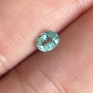 Light Blue Paraiba Tourmaline: 0.55ct Oval Cut Loose Gemstone