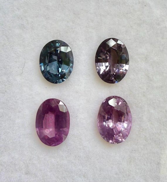 Natural Spinel Gemstones: 3.68 Carats, Earring Pairs, Faceted Cut