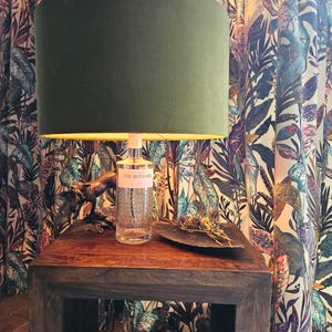 Lampada da tavolo a forma di bottiglia di gin Botanist, lampada da tavolo a forma di bottiglia, regalo insolito, regalo per gli amanti del gin