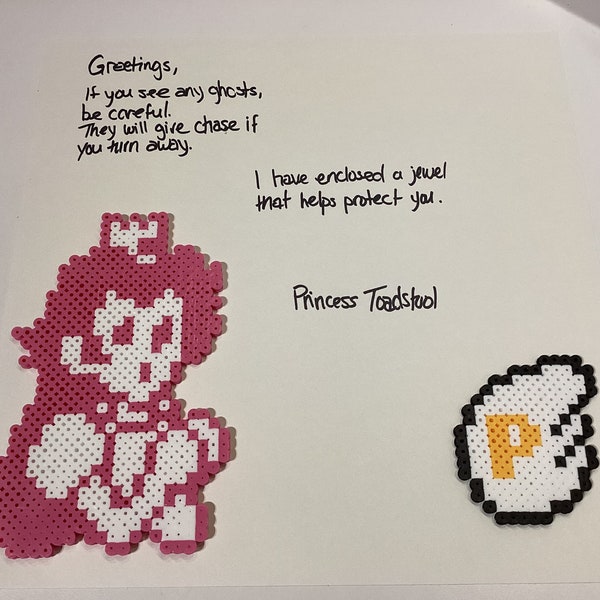 Princess Toadstool & P Wing - Super Mario Bros. 3 Inspired Pixel Figures