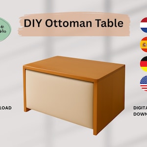 DIY Ottoman Table Build Plan (Digital Download)