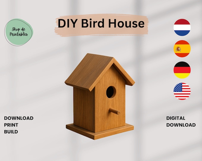 DIY Bird House Plans,birdhouse Plans,birdhouse Handmade,large Bird ... - Handmade Wooden Birdhouse Plans