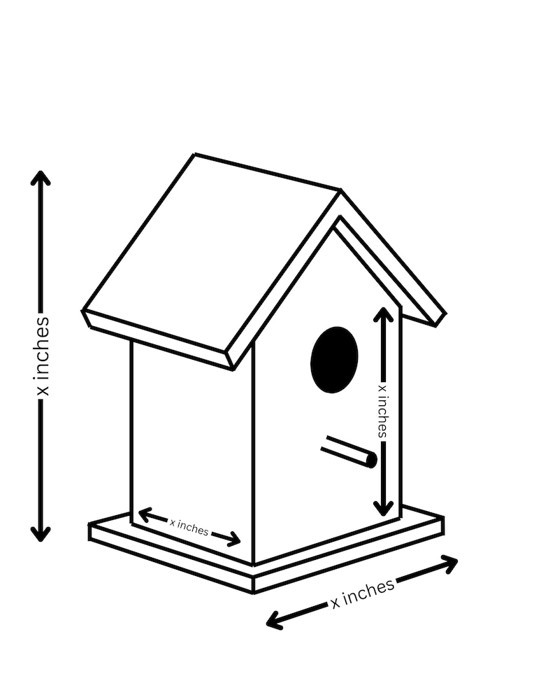 DIY Wooden Birdhouse Plans, Modern Outdoor Bird House (PDF) - Etsy