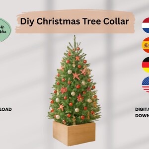 Planos para construir un collar rústico para árbol de Navidad (descarga en PDF)