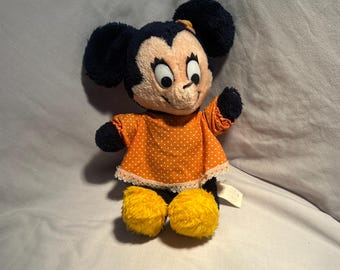 Zeldzame jaren 60 Vintage Minnie Mouse Pedigree California Disney-knuffel