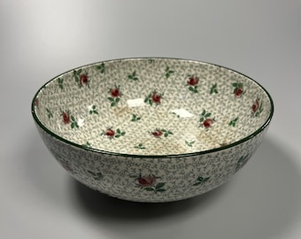 Ciotola antica Allertons England modello Roseland, 1915-29 - Dettagli dipinti a mano