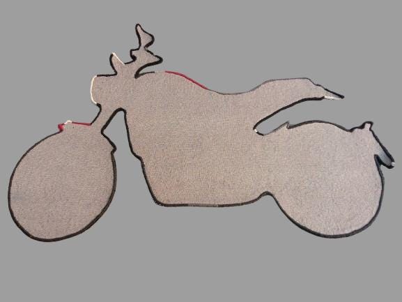 Custom Indian Motorcycle Rug Hand Tufted Wool Motorcycle Rug | Custom Sportbike Shape, Biker Man ...