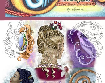 Libro para colorear dibujado a mano Locks Galore