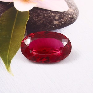 AAA Flawless Blood Red Burma Ruby Loose Oval Gemstone Cut, Premium Quality Ruby Pendant & Wonderfull Jewelry Making Gemstone Cut 40x25 MM