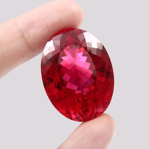 AAA Flawless Blood Red Burma Ruby Loose Oval Gemstone Cut, Premium Quality Ruby Pendant & Wonderfull Jewelry Making Gemstone Cut 35x25 MM