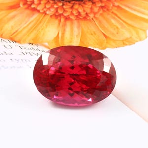 AAA 30x22 MM Flawless Burma Ruby Oval Loose Gemstone Cut, Extreme Quality Museum Grade Ruby Pendant & Premium Jewelry Making Gemstone Cut