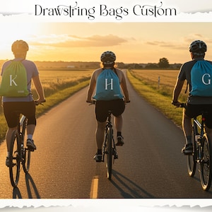 Personalized Drawstring Backpack Custom Gym Sack Bag Sports Cinch Bag Custom design Backpacks Hiking, Travel, Party Favor Bag Team Sports
