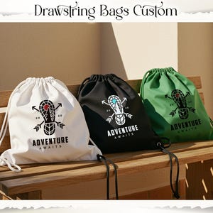 Custom Gym Sack Bag Sports Cinch Bag Personalized Drawstring Backpack Custom design Backpacks Hiking, Travel, Party Favor Bag Team Sports