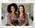 Personalized Bridesmaid Robes | Monogrammed Satin Robe | Wedding Party Gift | Custom Name Robe for Bride | Birthday Robes | Bridesmaid Gift product logo