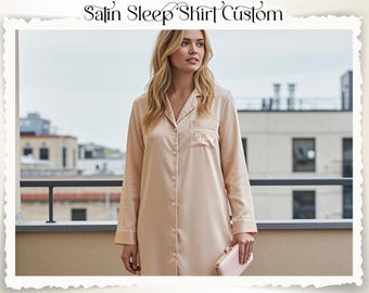 Custom Bridesmaid Button Down Sleep Shirts Getting Ready Shirt Monogrammed Shirt Bridal Party Shirt Bachelorette Party Shirt Bridesmaid Gift