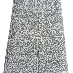 Handmade Indian Cotton Kantha Quilt ,Pure Cotton Bedspread, Handblock Print Kantha Quilt, Grey Leaf Printed Homemade Kantha Blankets