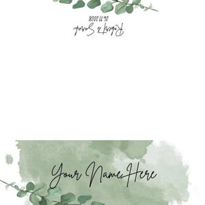Wedding Place Card Setting - Sage