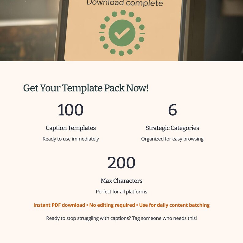 100 Tiktok Caption Templates for Side Hustle Creators Digital