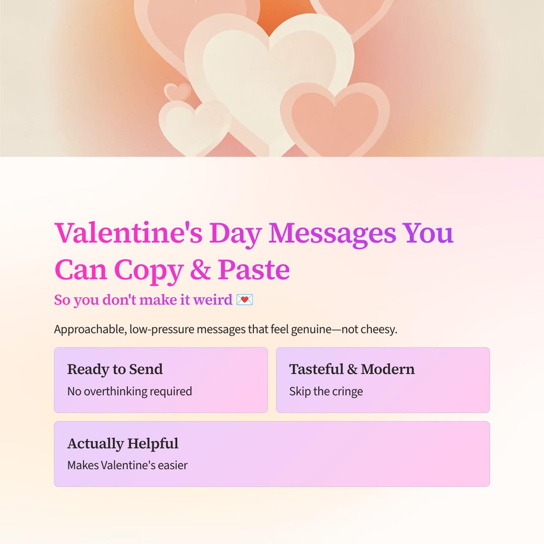 Valentineโs Day Messages You Can Copy & Paste (so You Donโt Make It ...