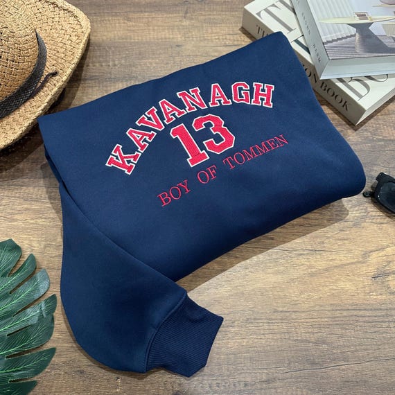 Custom Embroidered Varsity Hoodie – Retro Number 13 College Style