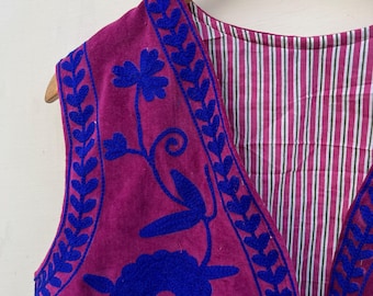 Suzani Vest Cotton Vest: Lightweight and Stylish Layering Essential