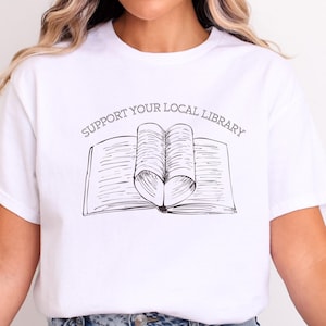 Support Public Libraries T-Shirt, Librarian Comfort Colors®, Read Banned Books Shirt, Support Your Local Library Tee, Book Lover T-Shirt