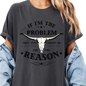 If I'm The Problem Then You Might Be The Reason Comfort Colors Shirt ,Country Music, Shirt Western Shirt, Retro Concert Shirt, Concert Tee