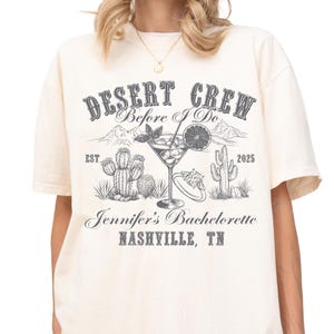 Desert Bachelorette Comfort Colors Shirt: Arizona Crew Tee