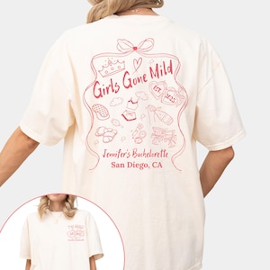 Girls Gone Mild Bachelorette Shirts, Spa Bachelorette, Comfort Colors Bach, Personalized Bachelorette, Bachelorette Party Shirts, Bach Party