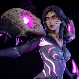Kaisa Resin Figure 1/12 Scale, handmade painted options, 12k Quality for gamelover, collectors | League of Legends gift for him