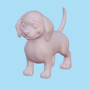 3D Printable Dachshund Model, Stl, Obj, Fbx, Glb, Blend, Cute Dog Figurine for 3D Print, Pet Lover Gift, Wiener Dog Art