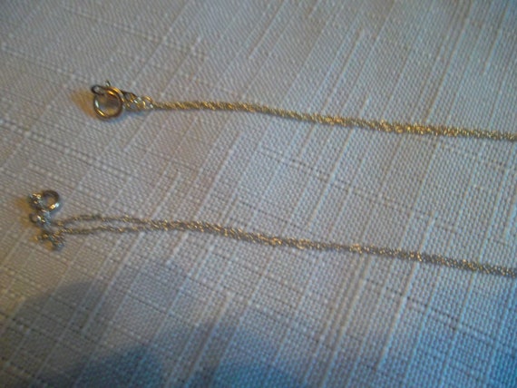 Two 10K Gold Pendant Chains