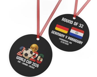 World Cup Germany vs Paraguay Round of 32 Ornament