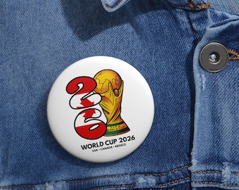 Wereldbeker WK 2026 Canada trofee speldknop | Voetbalbadge, toernooisouvenir