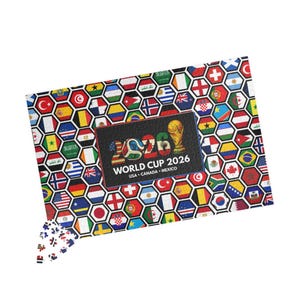 World Cup 2026 Pennant With 48 Country Flags, Hexagonal Pattern - Etsy