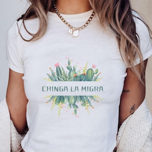 Chinga La Migra Baby Tee - Anti-Fascism Protest Shirt