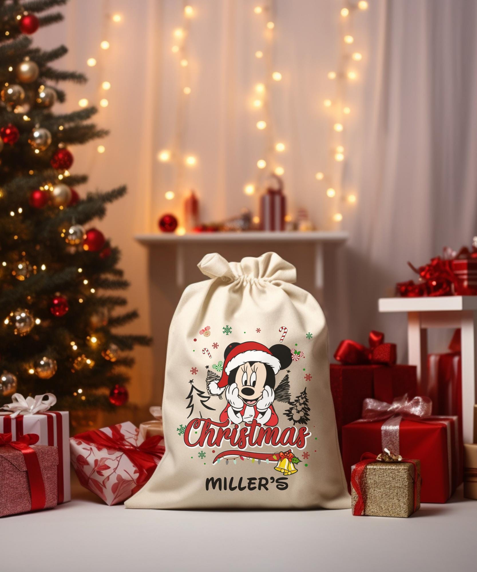 Discover Mickey And Co Custom Santa Sack: Personalized Holiday Bag, Christmas Gift