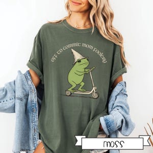 Rolig mamma-groda-tröja, av att begå mamma-dårskap-t-shirt, bekväma färger-tröja