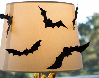 Halloween Decorations Paper Bat Banner Black Bats Garland Etsy