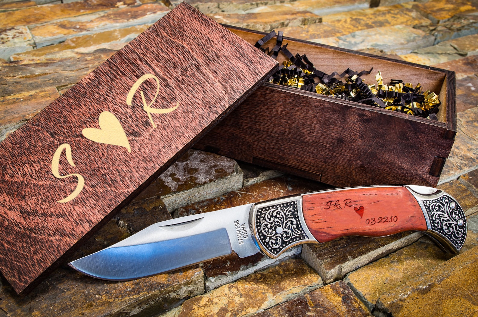 Valentines Day Gifts for Boyfriend Engraved Knife Etsy