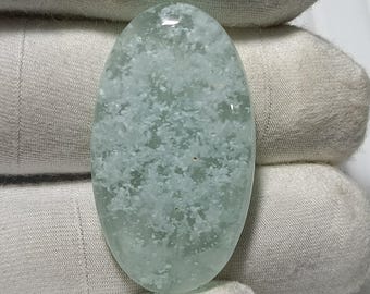 100% Natural Hemimorphite cabochon, Designer Hemimorphite gemstone Crystal For Jewelry making supply, Flat Back Hemimorphite,32x18 MM, 31 Ct
