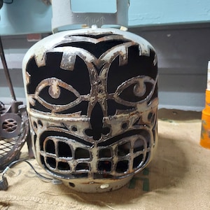 Tiki propane jack o lantern, rare,  It&#39;s a lot of work!
