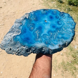 Blue agate serving trey Agate plater, Agate kitchen Assesories, Agate chopping bored, stone chopping bord
