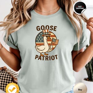 Silly Goose Patriotic Shirt, Funny Goose Graphic Tee, Comfort Colors 1717 Tee, Goose Lover Shirt , Sarcastic Goose Tee