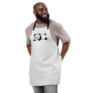 Adair Panda Print Apron – Cute  Panda Design for Kids & Adults, Fun Cooking and Baking Apron, Gift for Animal Lovers, Foodies