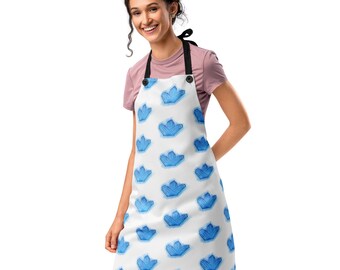 Blue Crystal Kids Apron – Magical All-Over Print, Little Bakers