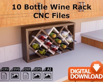 Wine Rack CNC Files, Wine Display CNC Files, CNC Wine Rack, Cnc Files, Cnc Woodworking