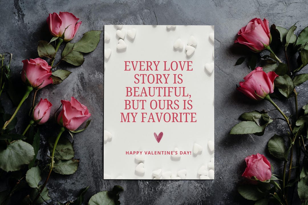 Editable Valentines Day Card – Canva Template (instant Download) for ...