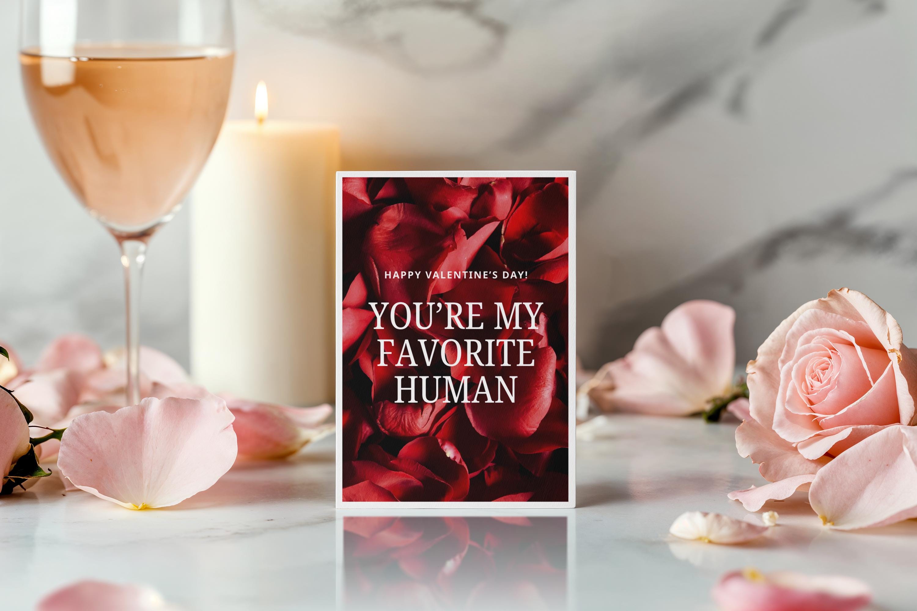 Editable Valentines Day Card – Canva Template (instant Download) for ...